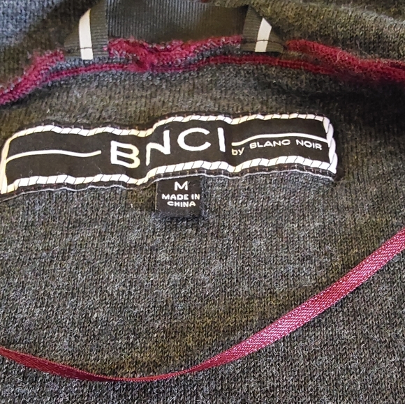 🌺 Like New BNCI Blanc Noir Open Front Sweater Jacket - Picture 9 of 13